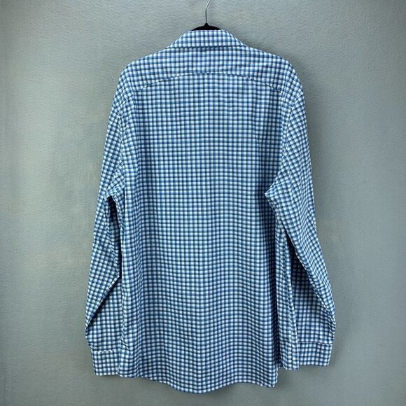 Ministry of Supply Shirt Mens XXL Blue Button Up Long Sleeve Performance Wicking - Picture 5 of 16